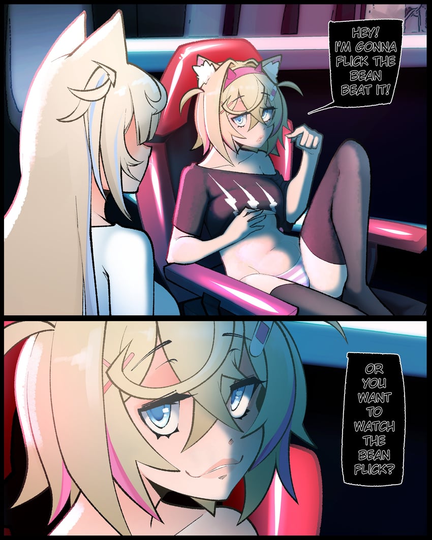 fuwawa abyssgard and mococo abyssgard (hololive and 1 more) drawn by iwillbuckyou