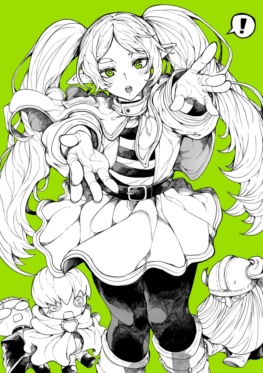 frieren, himmel, eisen, and heiter (sousou no frieren) drawn by yotsumi_shiro