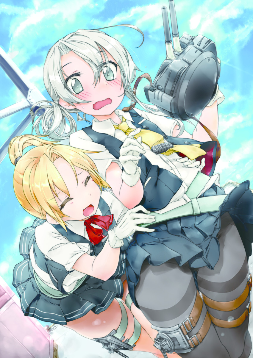 maikaze and nowaki (kantai collection) drawn by ayuya_naka_no_hito