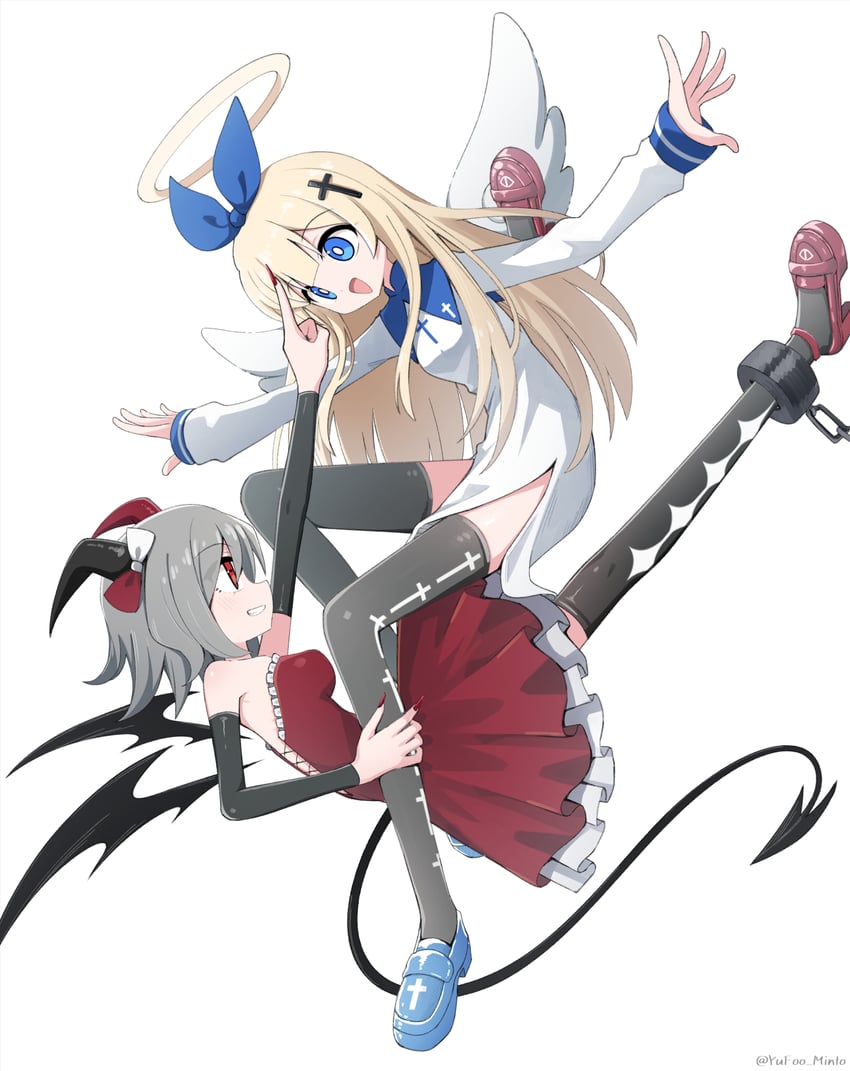 akuma and tenshi (aiobahn and 1 more) drawn by minto_yupo