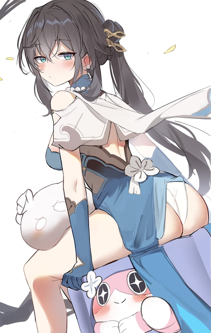 march 7th and ruan mei (honkai and 1 more) drawn by orobou