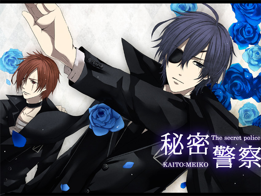 kaito and meiko (vocaloid and 1 more) drawn by tomio_(crowns)