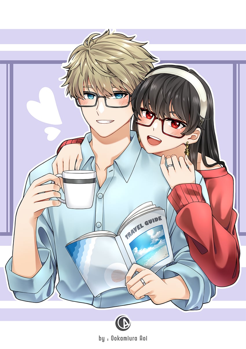 yor briar and twilight (spy x family) drawn by ookamiura_aoi