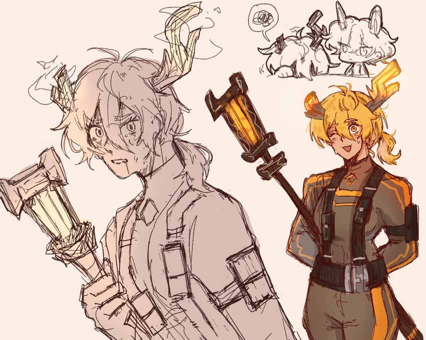don quixote and sinclair (project moon and 1 more) drawn by krauuu003