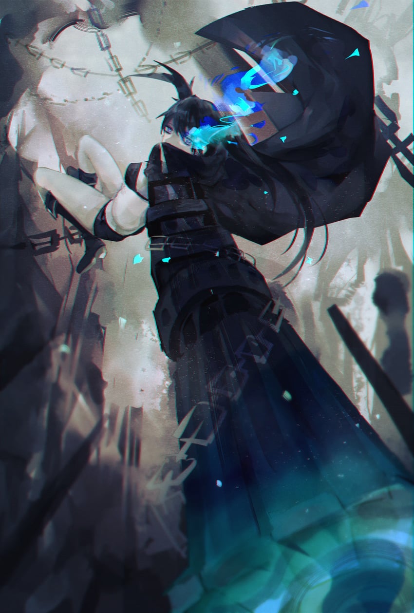 black rock shooter (black rock shooter) drawn by silent_yan