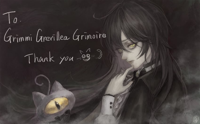 grimmi and skelter (indie virtual youtuber) drawn by natsuse_higure