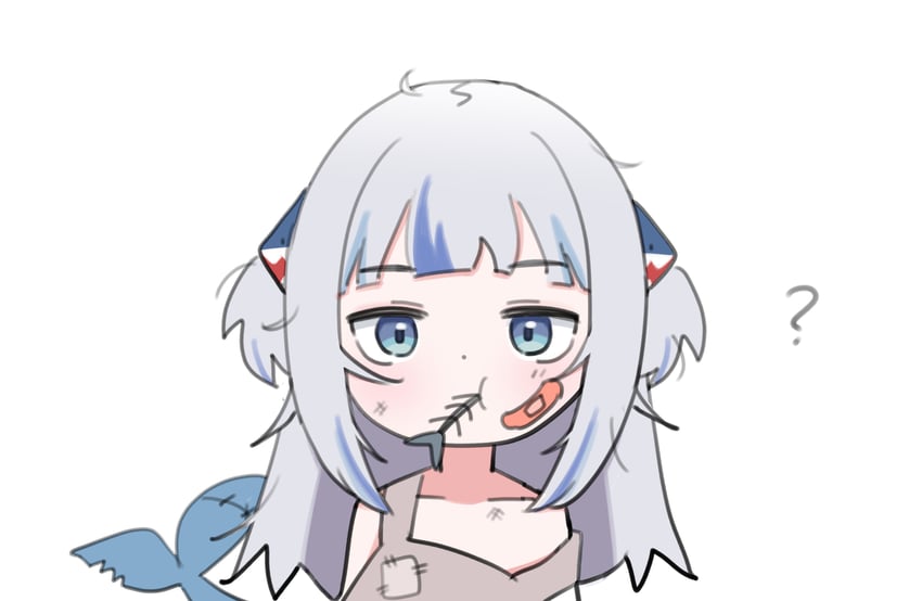 gawr gura (hololive and 1 more) drawn by mosi_(mosi_ss)