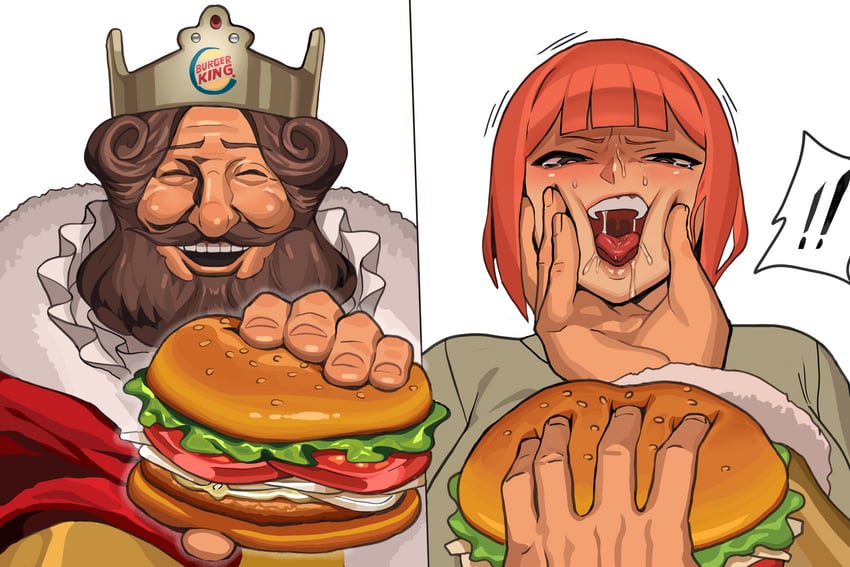 mother and the king (mcdonald's and 2 more) drawn by vulcan_(ejel2000)