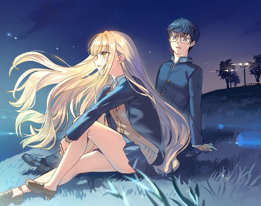 kakogawa kizuna and takato yuuki (class no yuutousei wo "imouto" ni suru yakusoku wo shita. douyara ippai amaetairashii.) drawn by tan_(tangent)