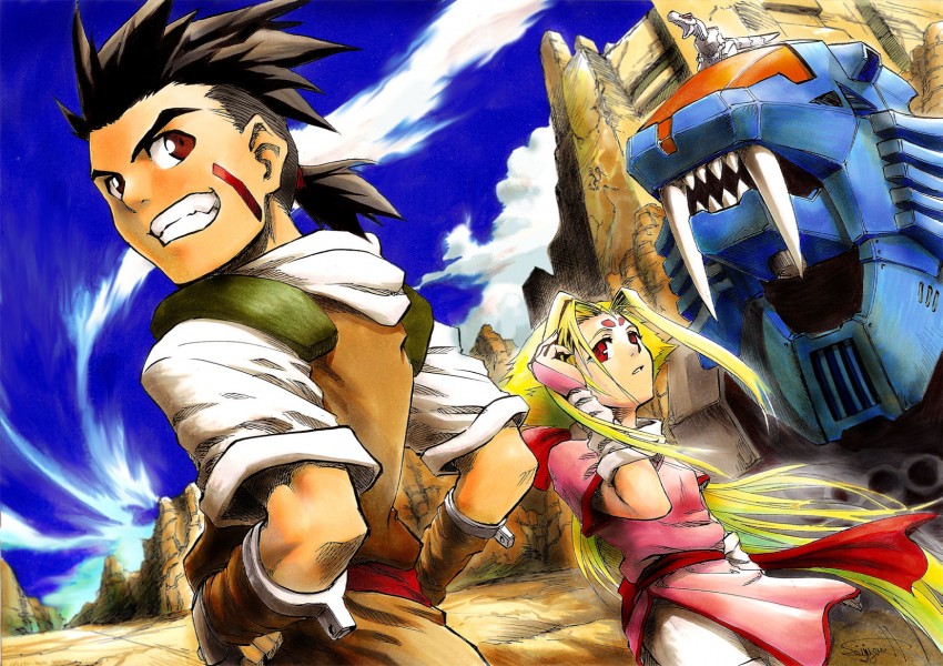 fiona, van flyheight, zeke, and shield liger (zoids and 1 more) drawn by seijun