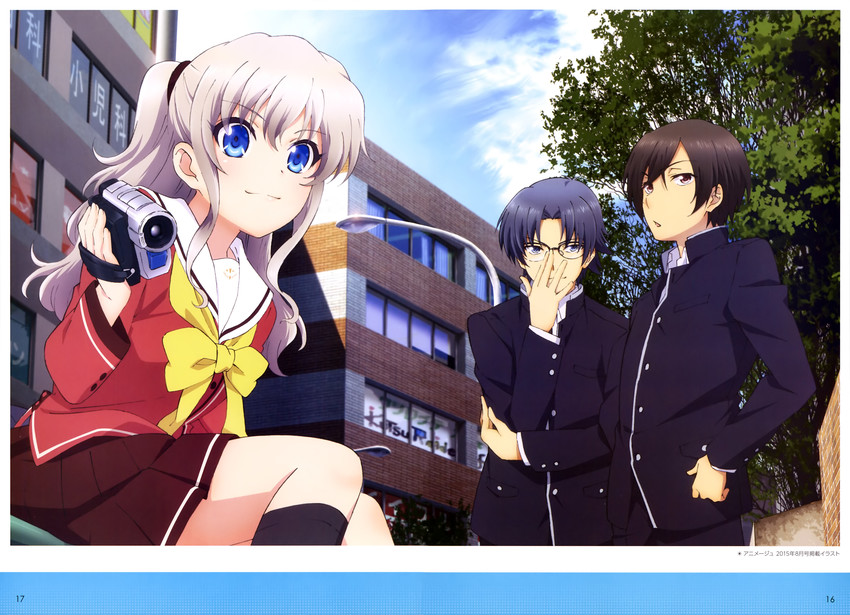tomori nao, otosaka yuu, takajou joujirou, and suzuki risa (charlotte) drawn by suzuki_risa_(inuinu_dairi)