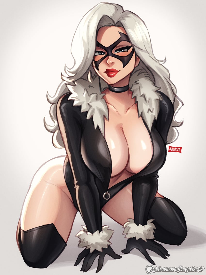 felicia hardy (marvel and 1 more) drawn by magaska