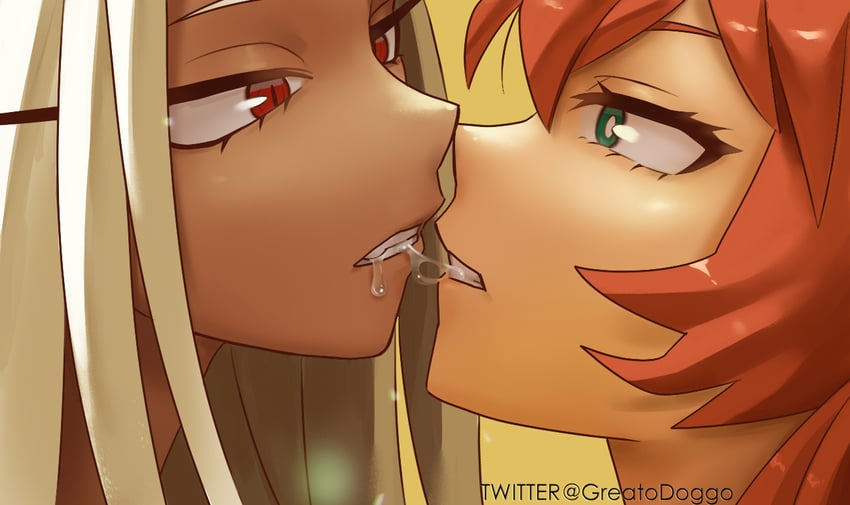 mirko and kendo itsuka (boku no hero academia) drawn by greatodoggo