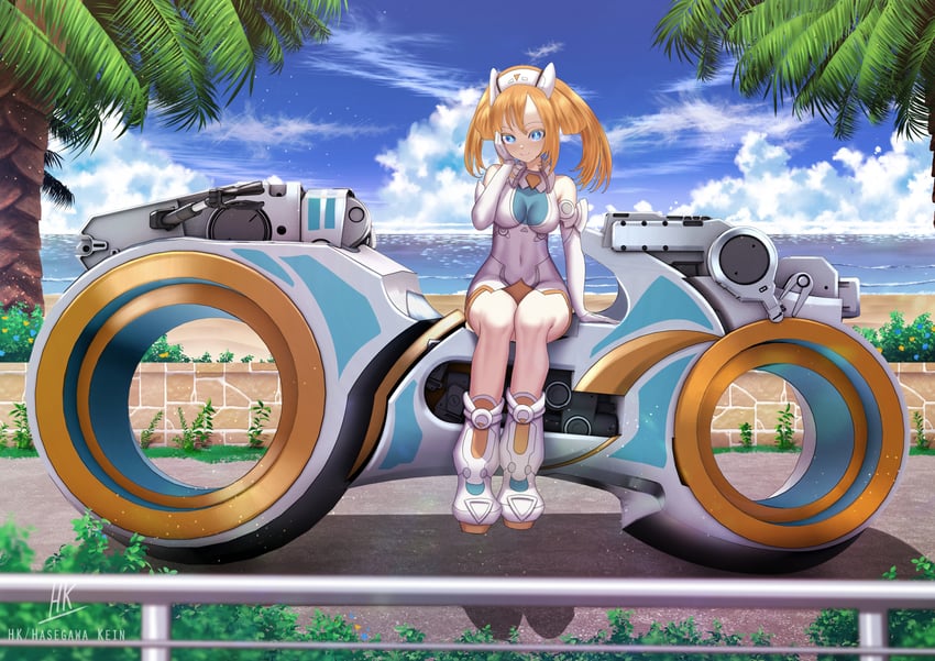 tennouboshi uzume and orange heart (neptune and 1 more) drawn by kein_hasegawa