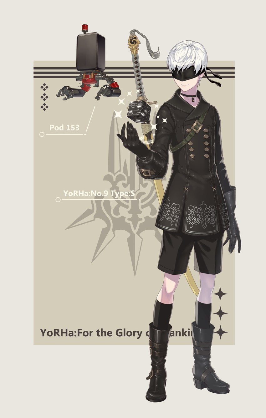 9s and pod (nier and 1 more) drawn by bite_addict