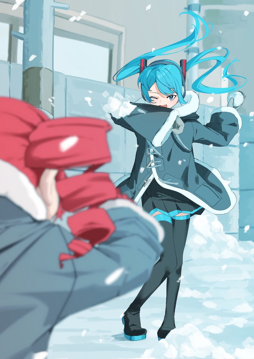 hatsune miku and kasane teto (vocaloid and 1 more) drawn by nun178089