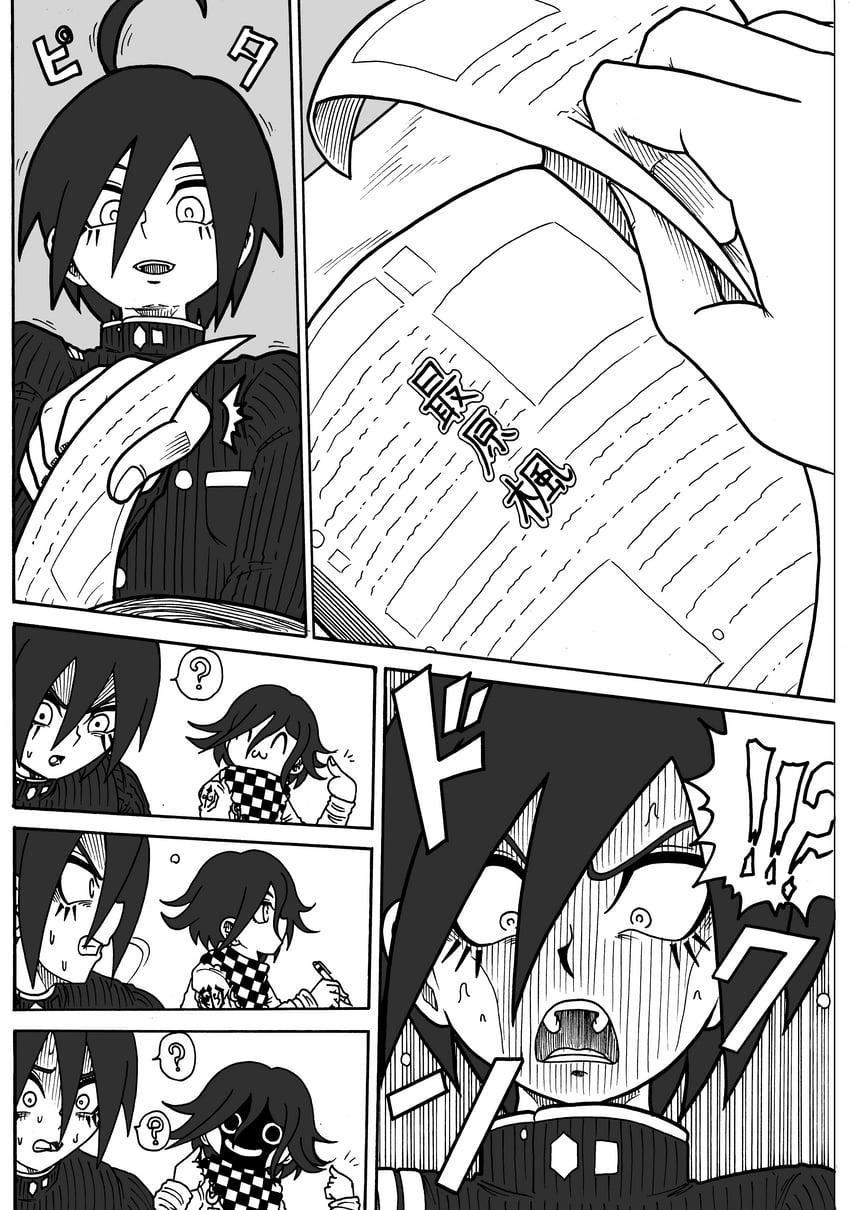 oma kokichi and saihara shuichi (danganronpa and 1 more) drawn by jan1214