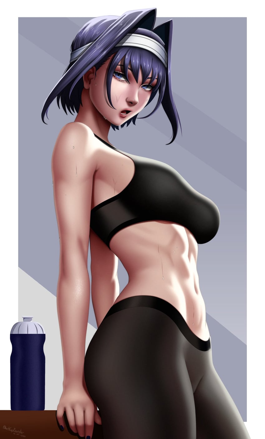 ouro kronii (hololive and 1 more) drawn by blackcapbandit