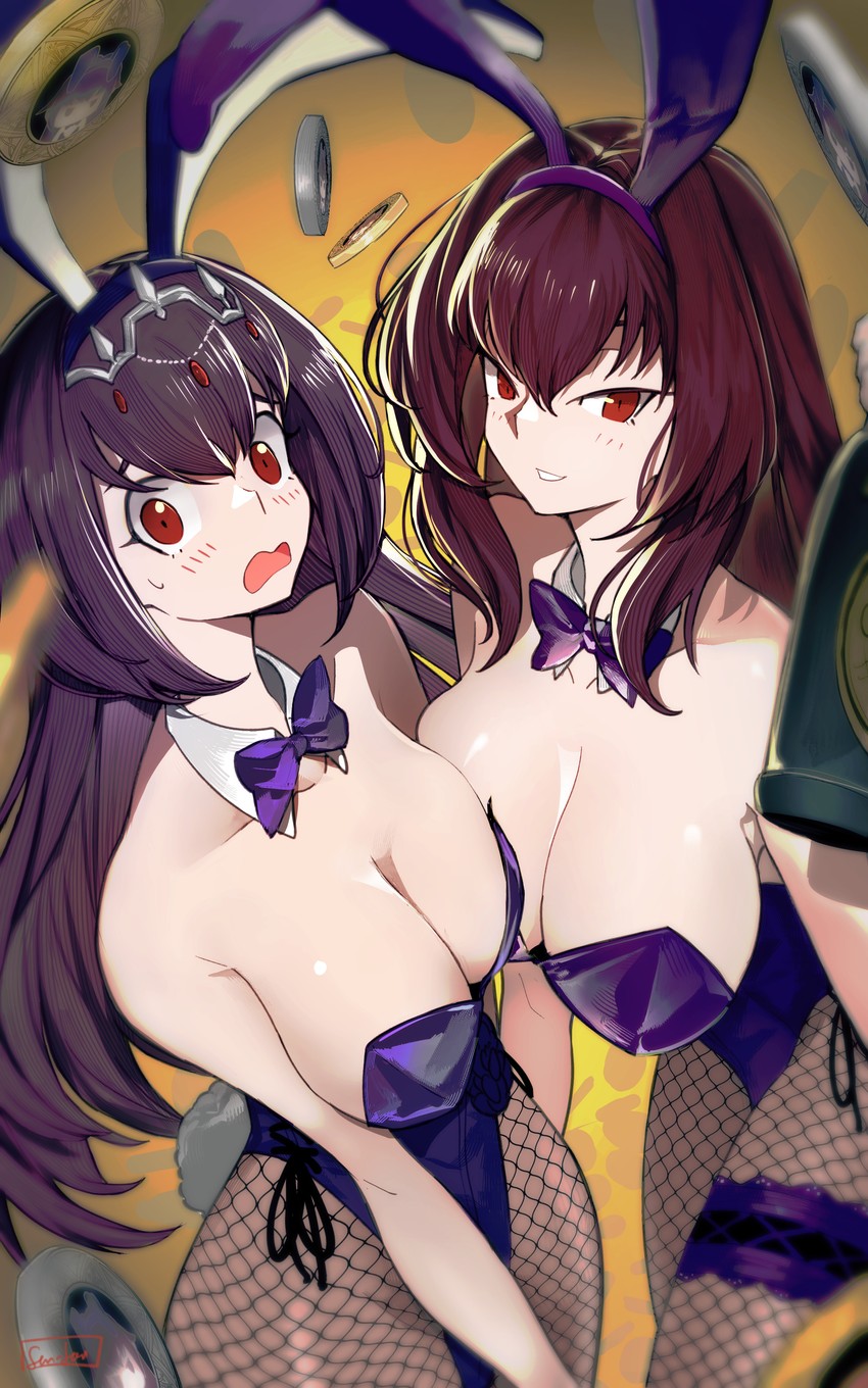 scathach and scathach skadi (fate and 1 more) drawn by sen-jou