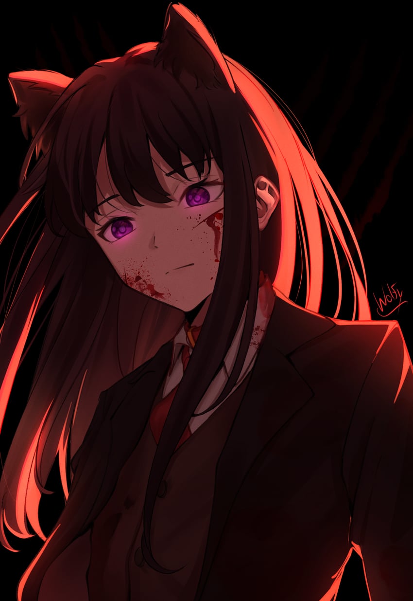 inoue takina (lycoris recoil) drawn by chxoswolf
