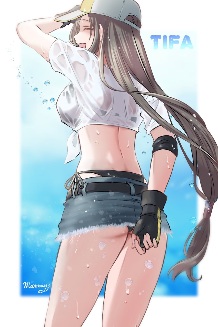 tifa lockhart (final fantasy and 2 more) drawn by imomarimomami