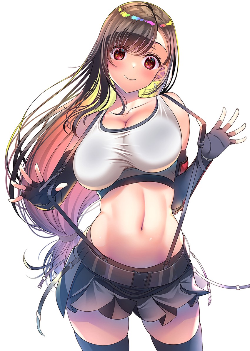 tifa lockhart (final fantasy and 2 more) drawn by asahina_hikage