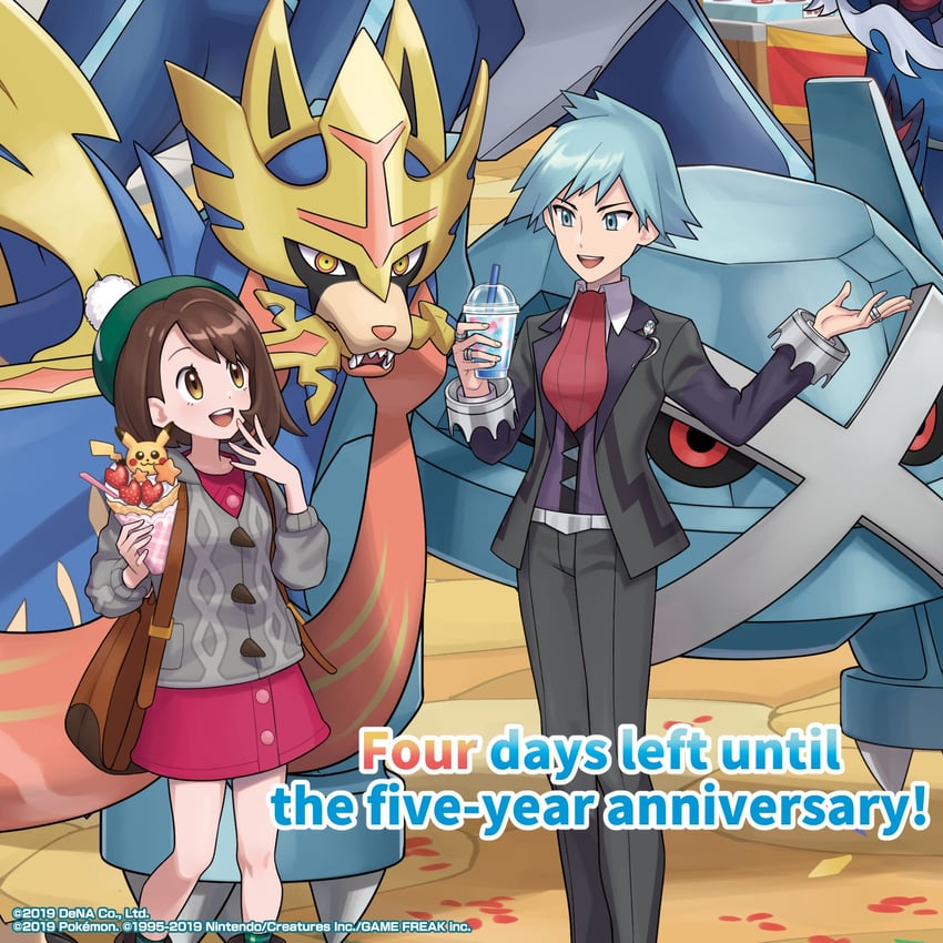 pikachu, gloria, steven stone, metagross, dialga, and 2 more (pokemon and 3 more) drawn by takahashi_jun_(tkjun_m)