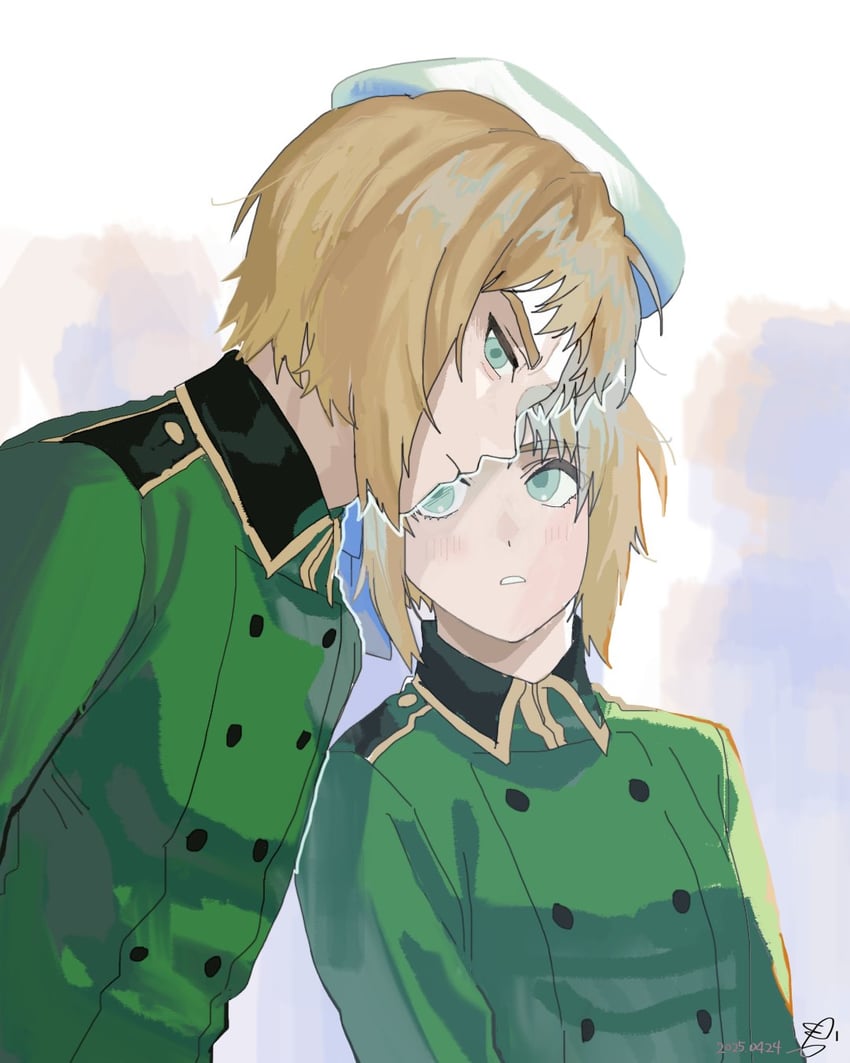liechtenstein and switzerland (axis powers hetalia) drawn by momoka_(abc_momoka0718)