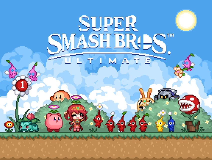 pyra, kirby, mythra, meta knight, waddle dee, and 2 more (pokemon and 6 more) drawn by redforge