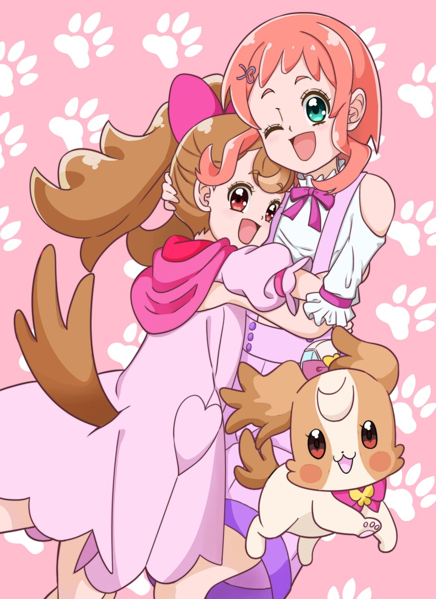 inukai komugi and inukai iroha (precure and 1 more) drawn by shaznamul