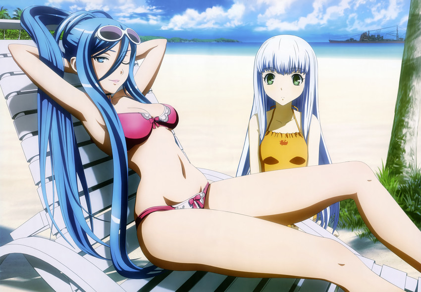 takao and iona (aoki hagane no arpeggio and 1 more) drawn by ogawa_miki