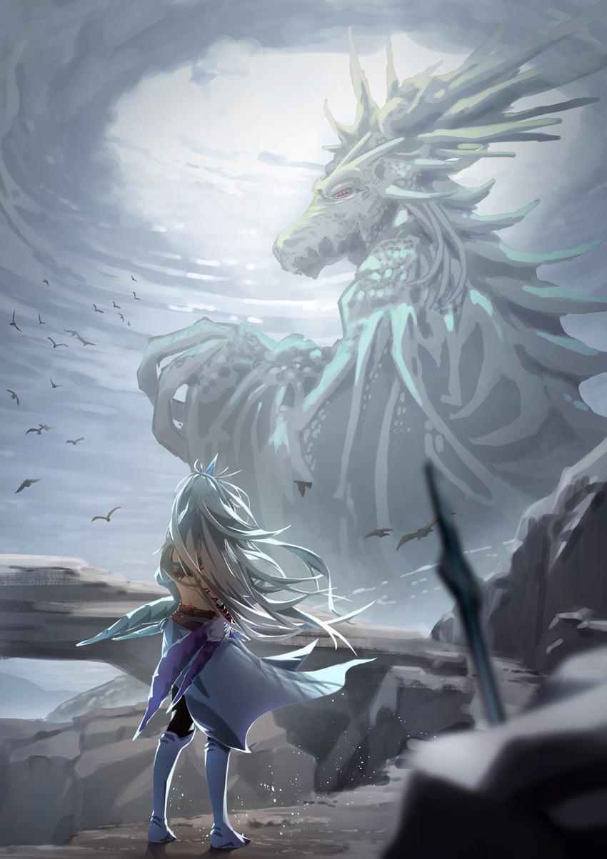 yato and kirin r yato (arknights and 2 more) drawn by renkon_logistics