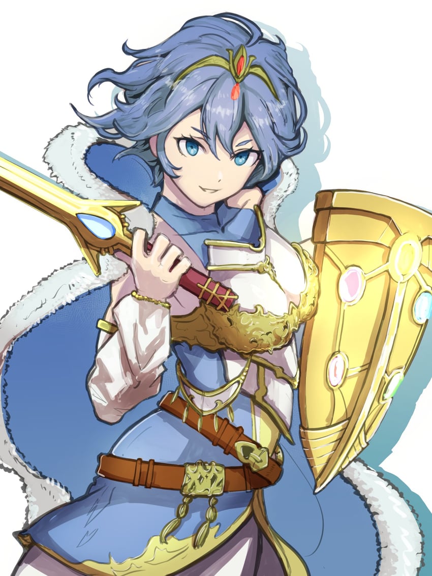 lucina and female morgan (fire emblem and 2 more) drawn by kuromarium