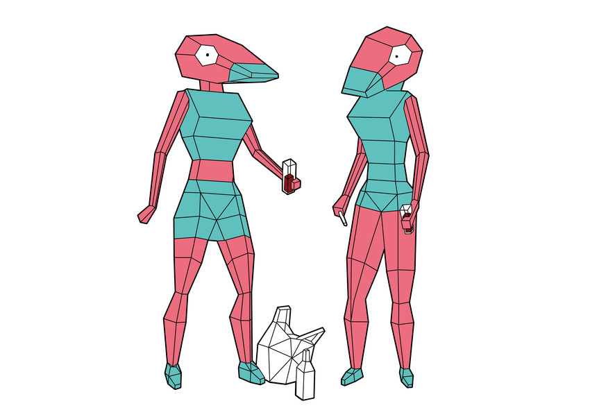 porygon (pokemon) drawn by excarabu