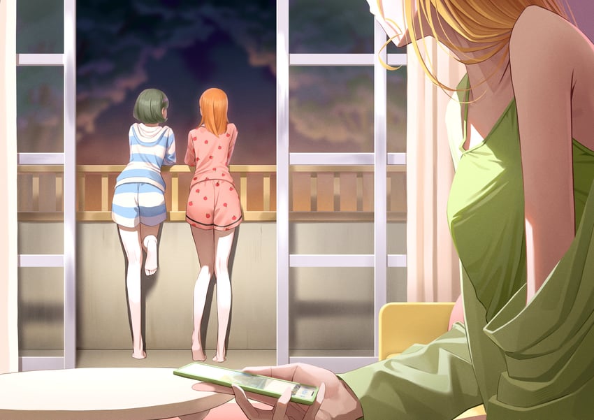 shibuya kanon, heanna sumire, and tang keke (love live! and 1 more) drawn by idobata
