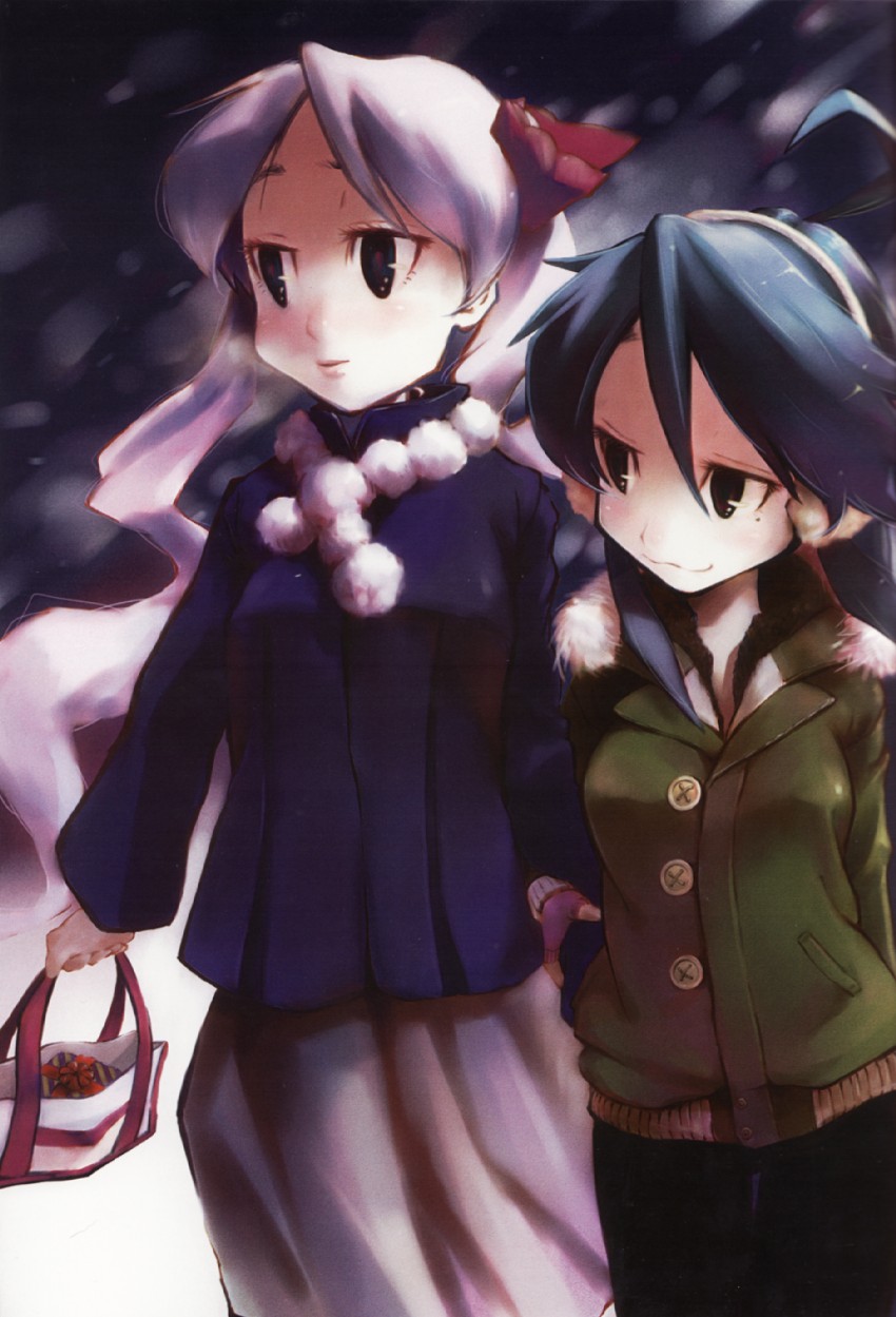 hiiragi kagami and izumi konata (lucky star) drawn by mimiko_(amama)