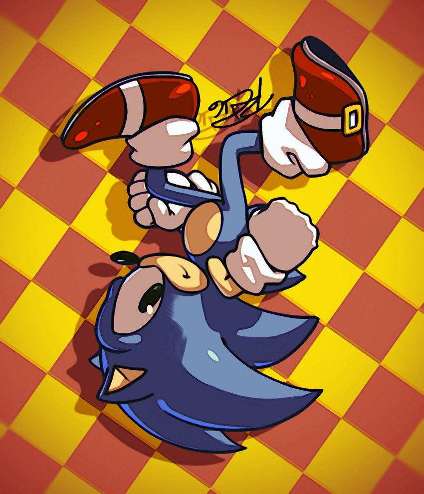 sonic the hedgehog (sonic and 1 more) drawn by robaato