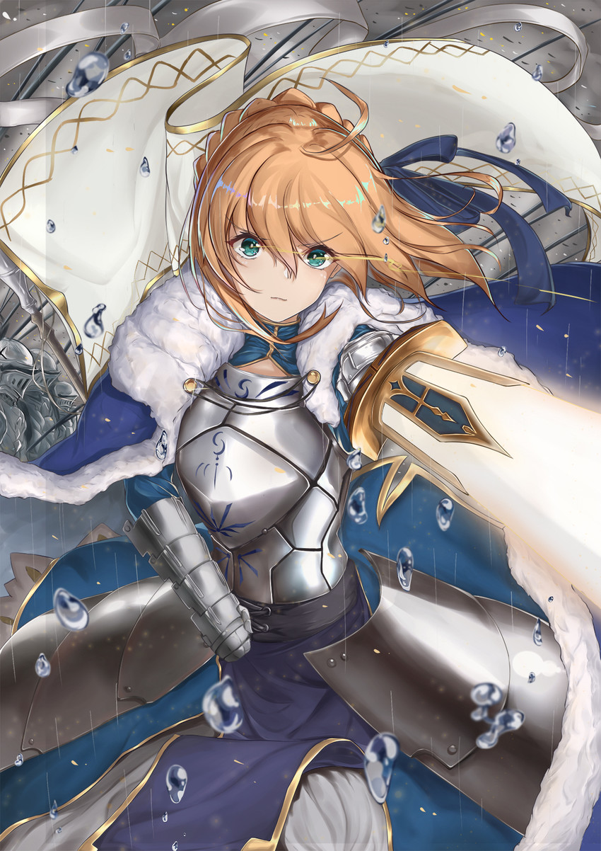 artoria pendragon and saber (fate and 1 more) drawn by konata_(knt_banri)