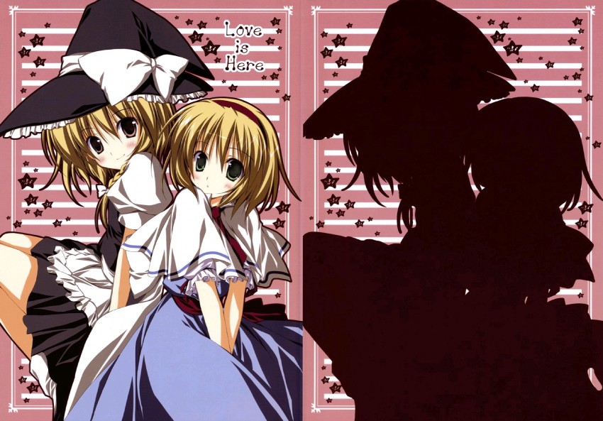 kirisame marisa and alice margatroid (touhou) drawn by korie_riko