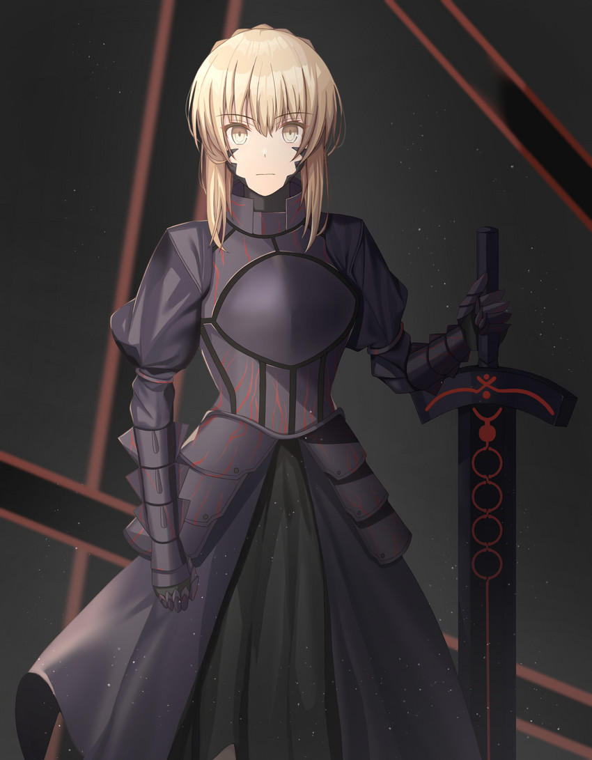 artoria pendragon and saber alter (fate and 2 more) drawn by hwa_n01