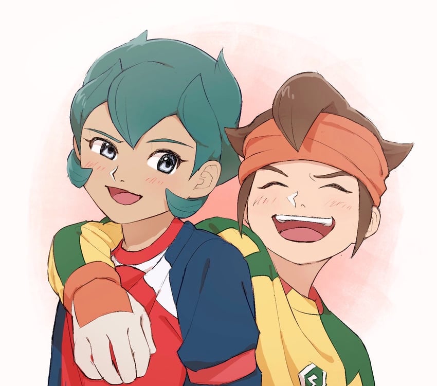 endou mamoru and rococo urupa (inazuma eleven) drawn by saichuu_(datttebayoo)