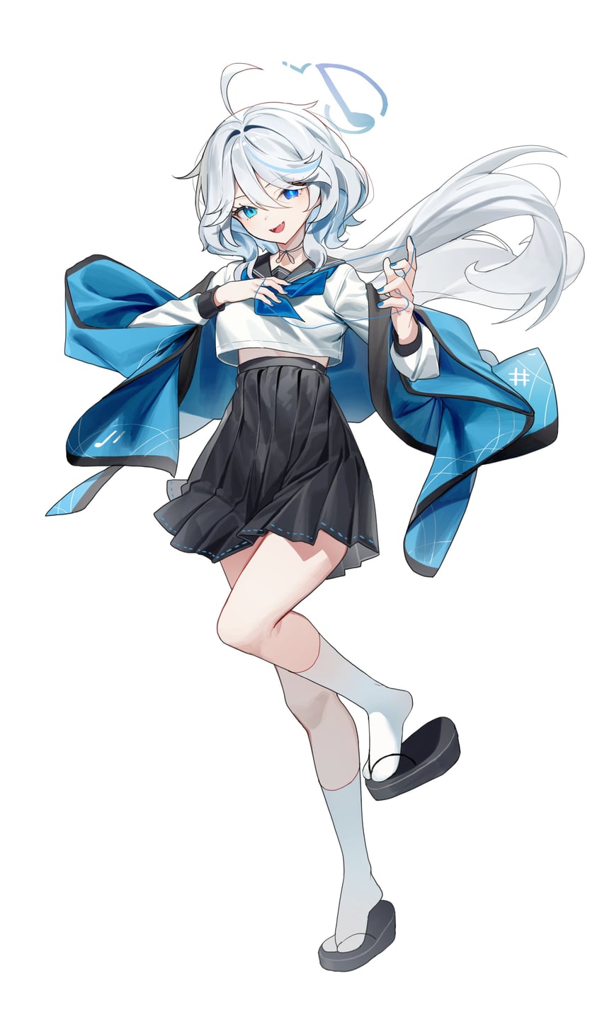 furina and kikyou (blue archive and 1 more) drawn by huu_(dighapdlxm12)