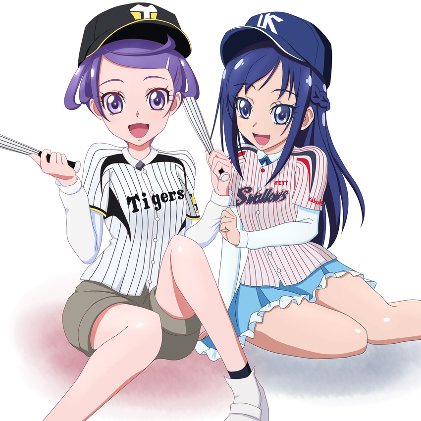 hishikawa rikka and kenzaki makoto (precure and 3 more) drawn by toni_(artist)