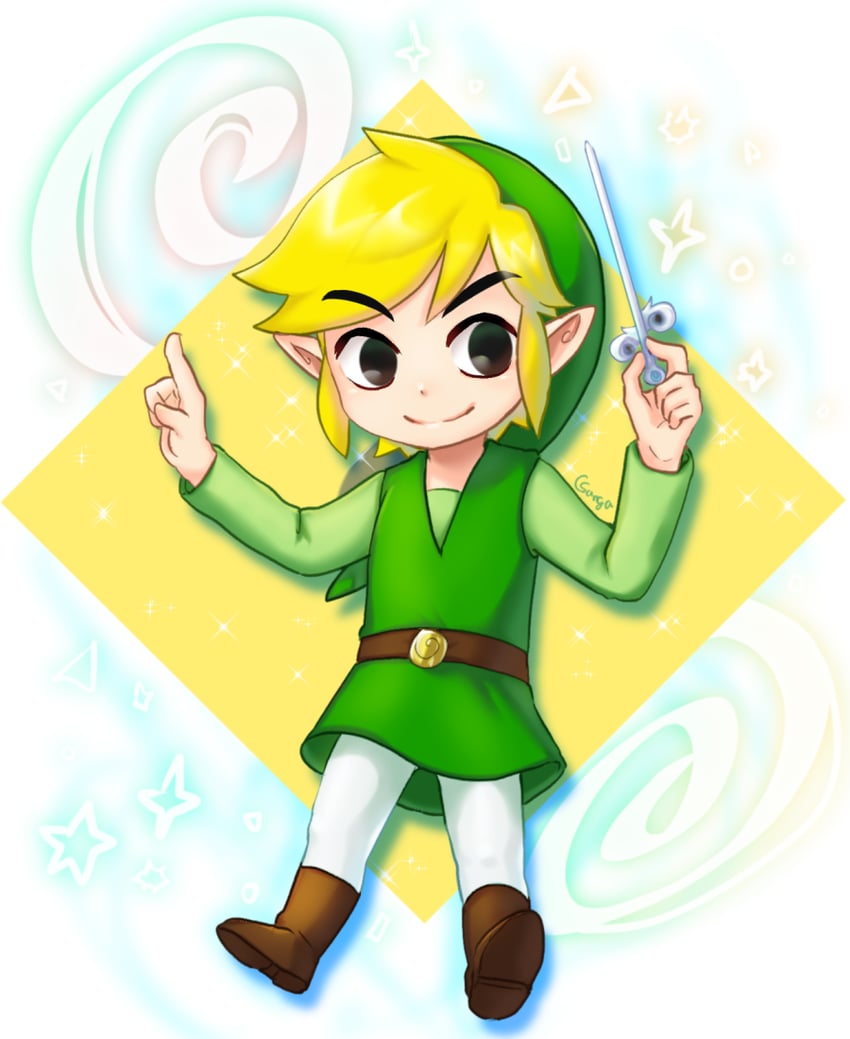 link and toon link (the legend of zelda and 1 more) drawn by sangachie