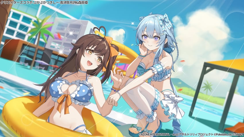 mori tatsuki and takasuga tsukushi (assault lily) drawn by eruthika