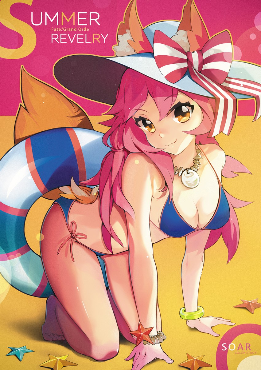 tamamo and tamamo no mae (fate and 1 more) drawn by soar
