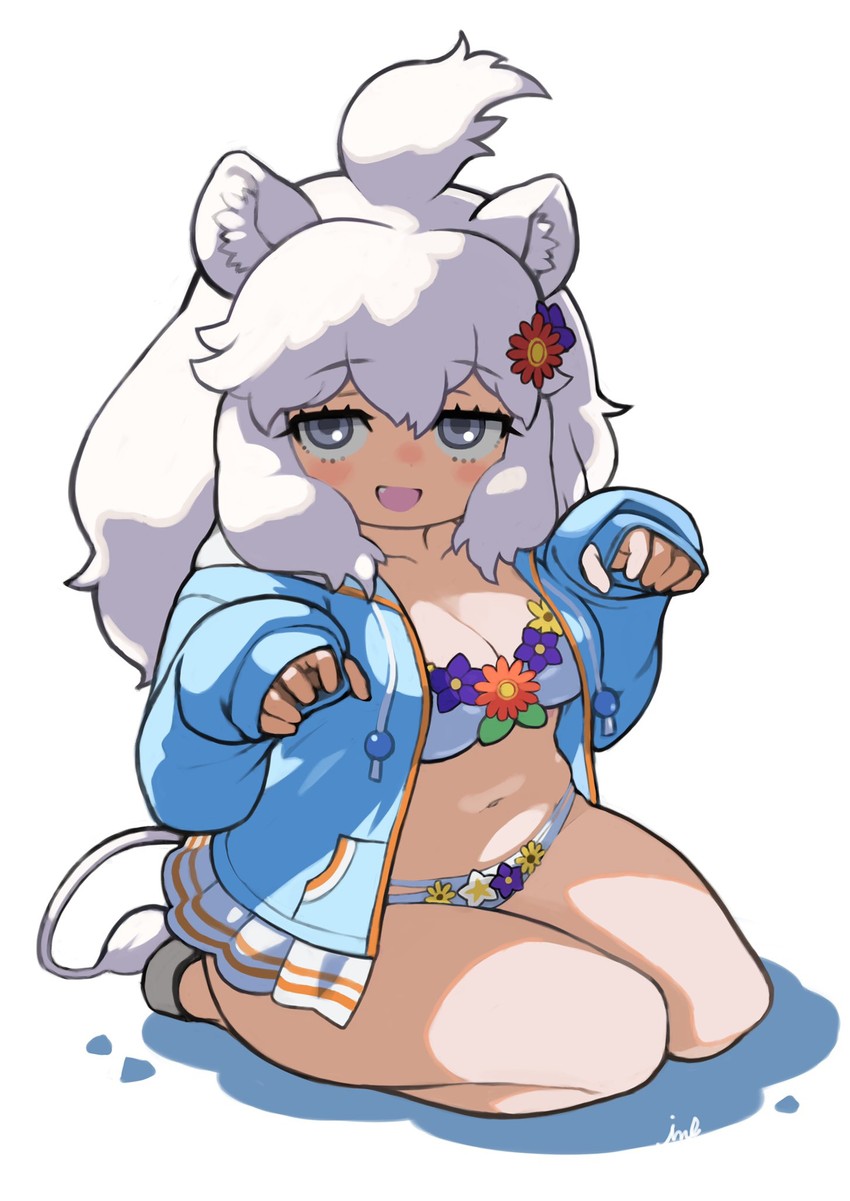 white lion (kemono friends and 1 more) drawn by rinx