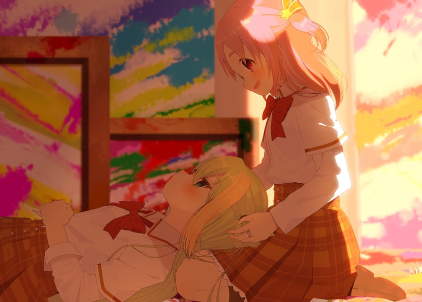 alina gray and misono karin (mahou shoujo madoka magica and 1 more) drawn by amane_hikari