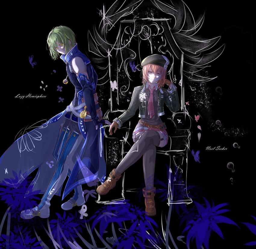 noel seeker and wazy hemisphere (eiyuu densetsu and 2 more) drawn by yingkongji1