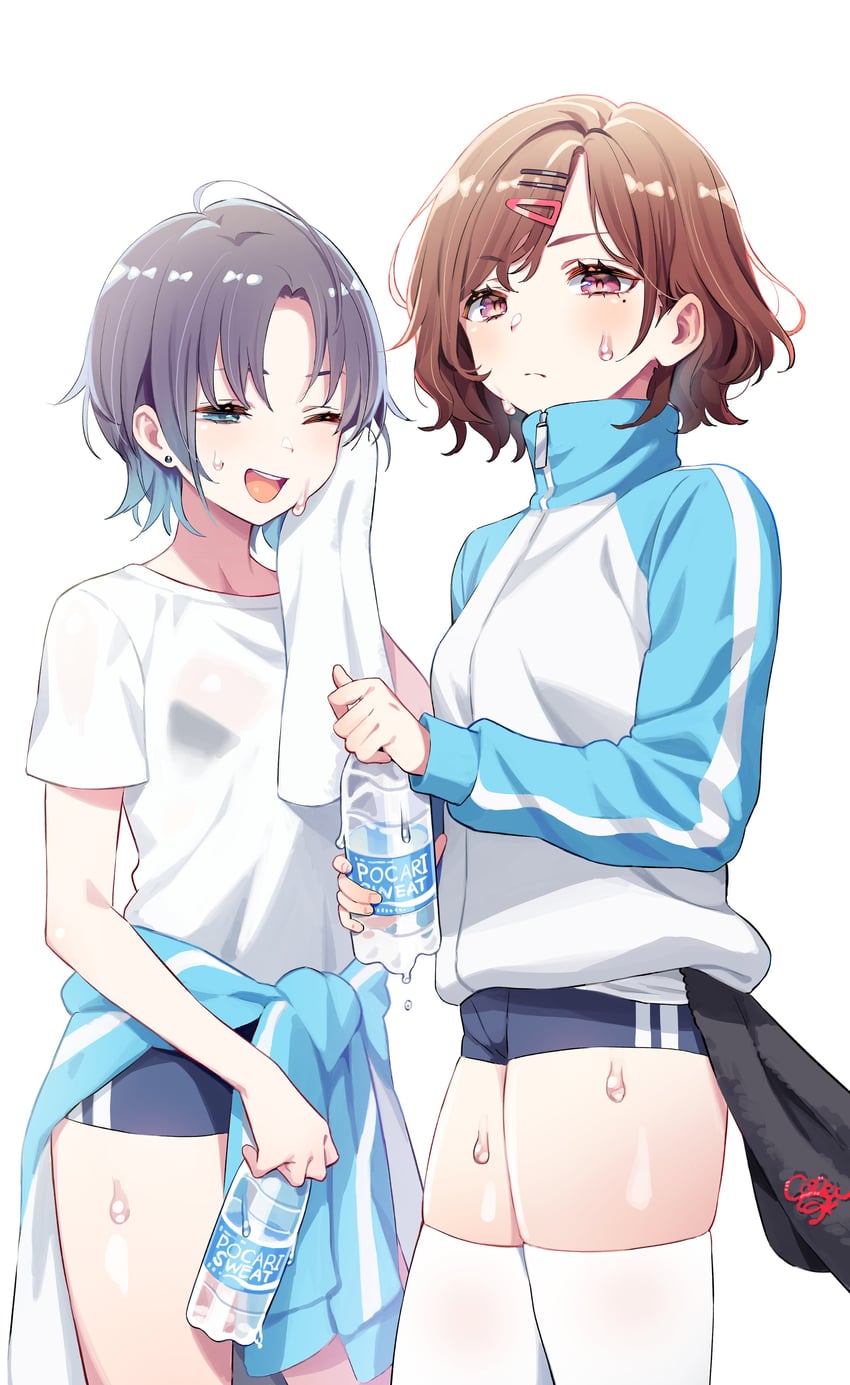 higuchi madoka and asakura toru (idolmaster and 1 more) drawn by kunikune